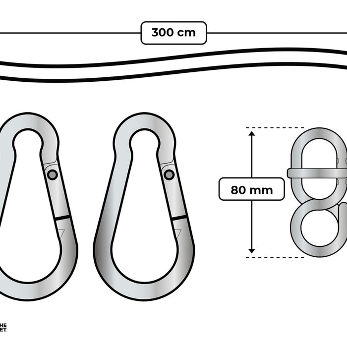 Tropilex® Hangmatbevestiging Simple White Wit | Ecru