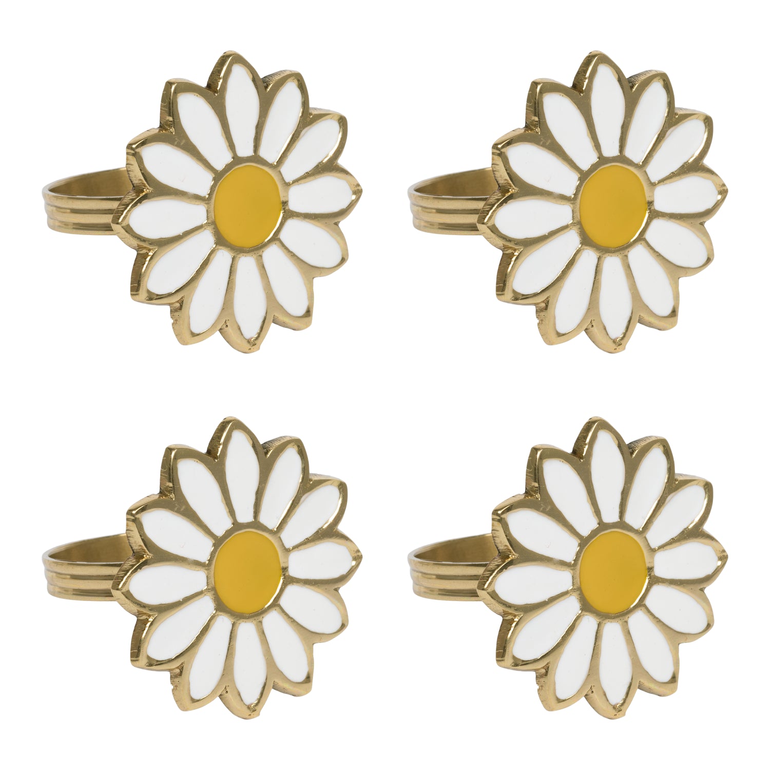 À la Daisy Servetringen - Set van 4
