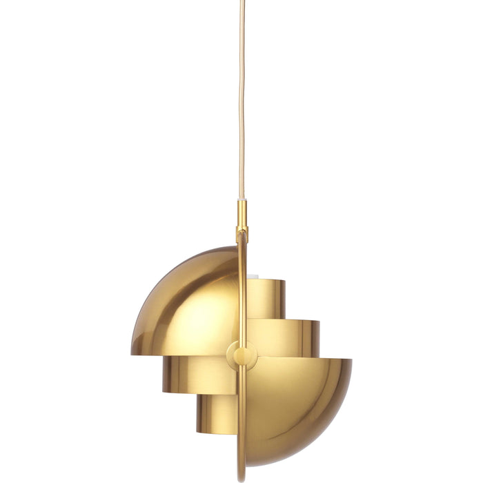 Gubi Multi-Lite hanglamp small, brass base, Brass Shiny