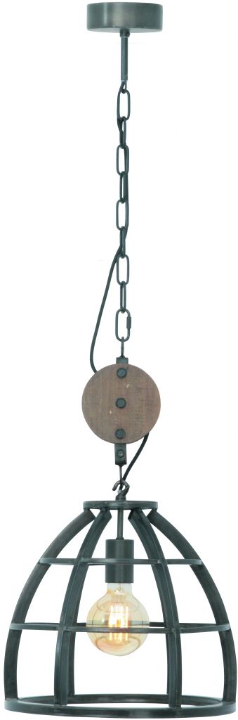 Freelight Hanglamp Vintage Black Steel 35cm