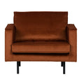 WOOOD Rodeo Fauteuil - Velvet - Roest