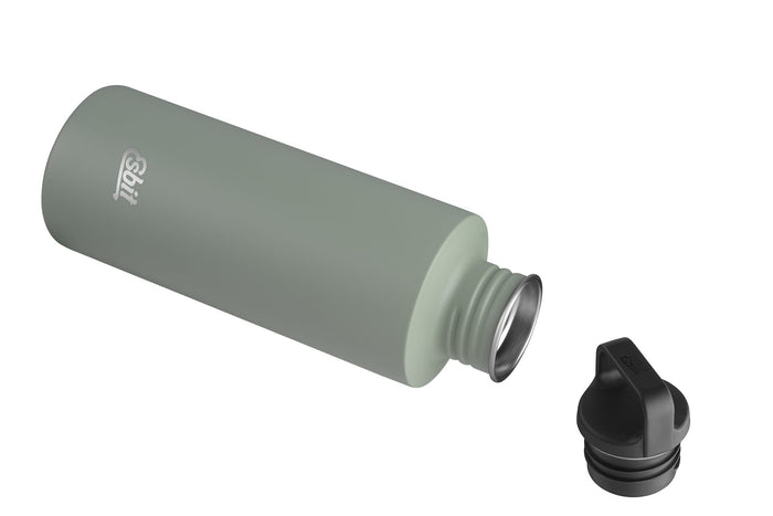 Esbit Sculptor Waterfles - 750ml - Grijs - RVS Drinkfles - Lusdop