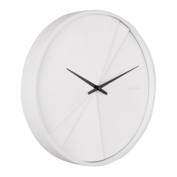 Karlsson Layered Lines Wandklok - Wit