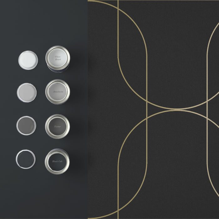 Graham & Brown - Vliesbehang - Palais Black & Gold - 10mx53cm