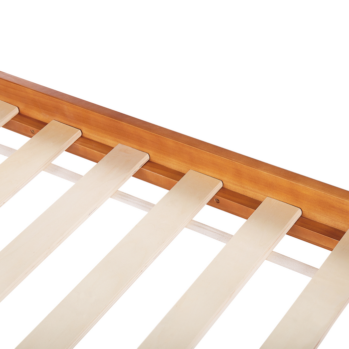 Beliani-BARRET-Eenpersoonsbed-Lichte houtkleur-90 x 200 cm-Dennenhout