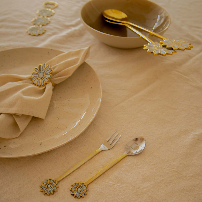 À la Daisy Pearl Servetringen - Set van 4