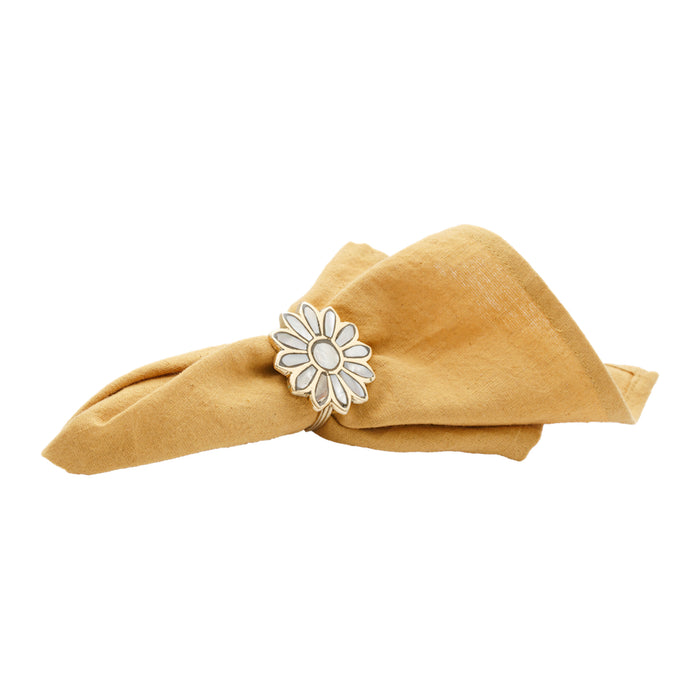 À la Daisy Pearl Servetringen - Set van 4