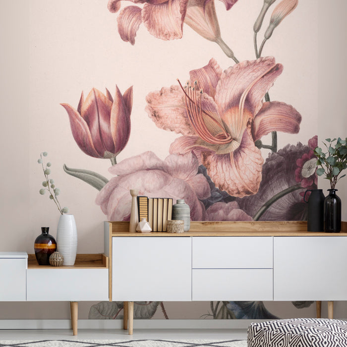 Art for the Home | Bonte Bloemen - Fotobehang - 280x200 cm