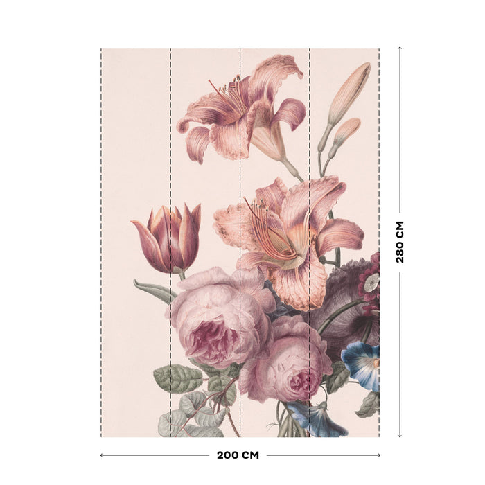 Art for the Home | Bonte Bloemen - Fotobehang - 280x200 cm