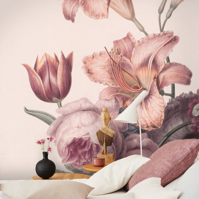 Art for the Home | Bonte Bloemen - Fotobehang - 280x200 cm