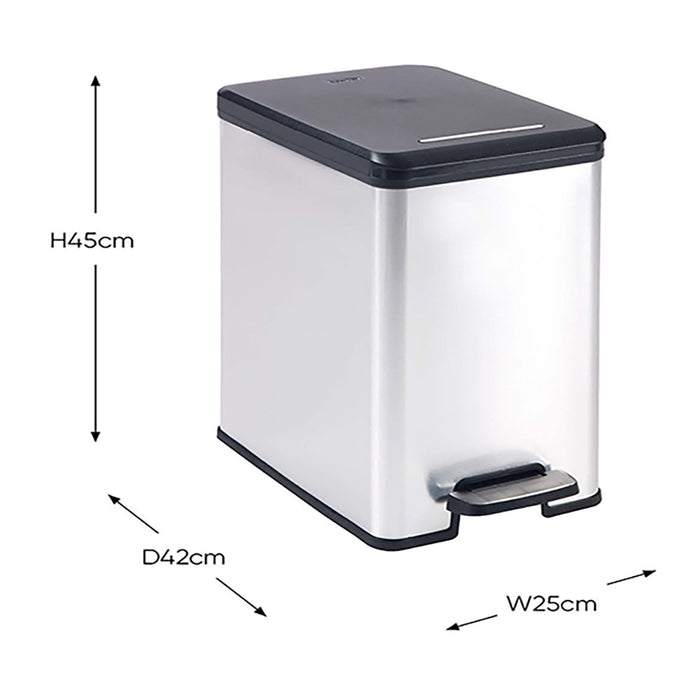 Curver Decobin Slimbin Pedaalemmer 25 Liter