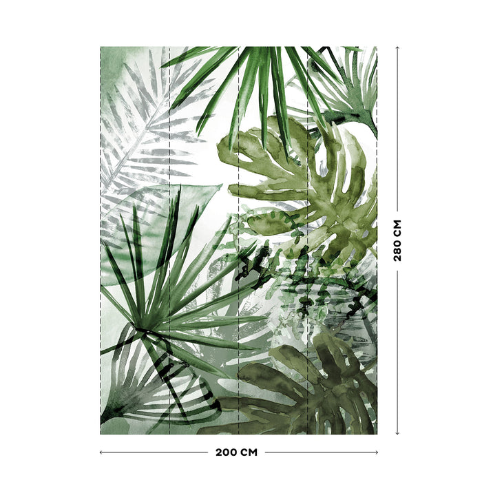 Art for the Home Fotobehang - Monstera - Groen - 280x200cm