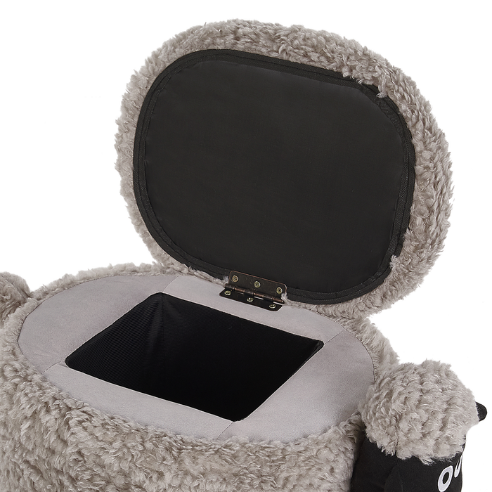 Beliani - SHEEP - Hocker - Grijs - Polyester