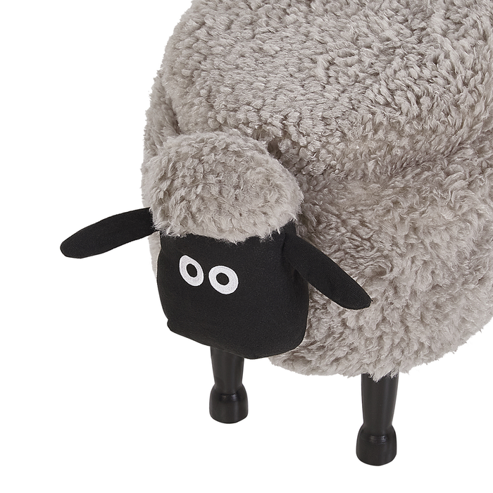 Beliani - SHEEP - Hocker - Grijs - Polyester