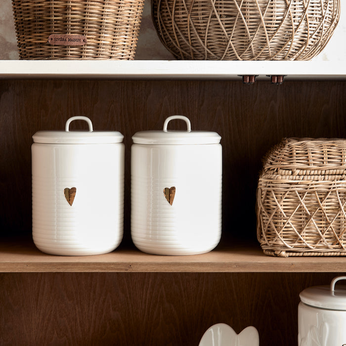 Riviera Maison Food Lovers Storage Jar M -  14.5x14.5x23.0 cm