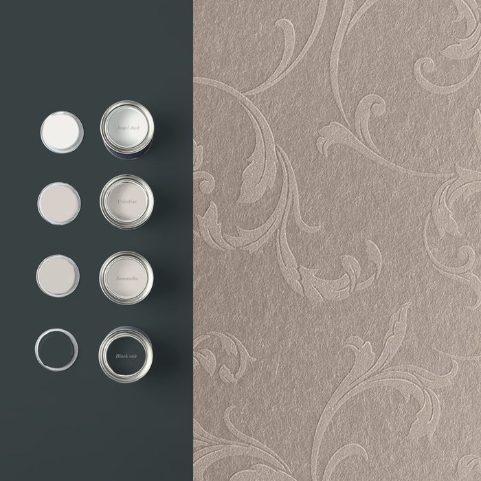 Graham & Brown Vliesbehang - Baroque Bead Champagne - 10mx52cm