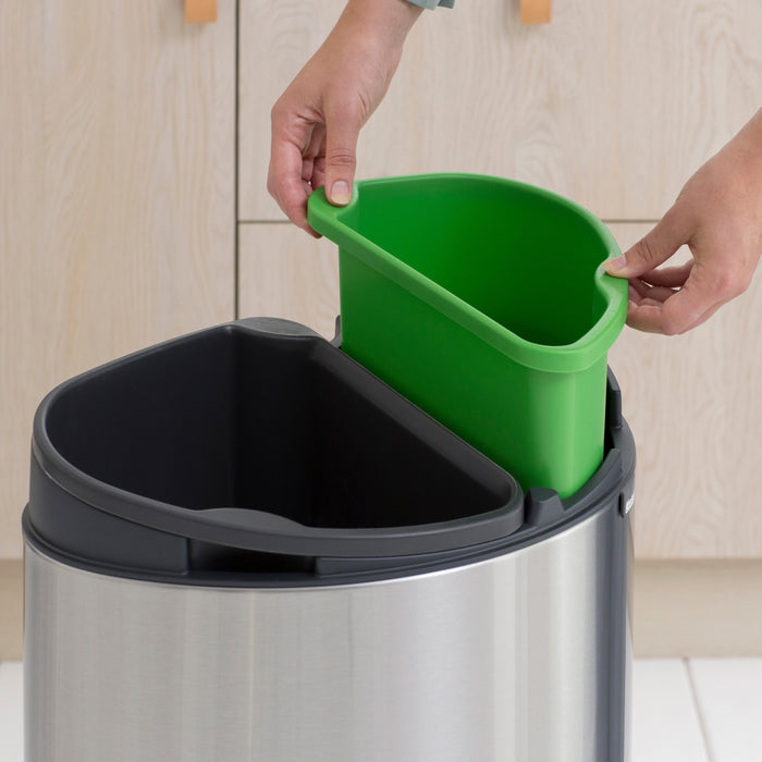 Brabantia Touch Bin Recycle Afvalemmer 33 Liter (10+23 Liter)
