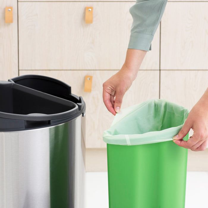 Brabantia Touch Bin Recycle Afvalemmer 33 Liter (10+23 Liter)