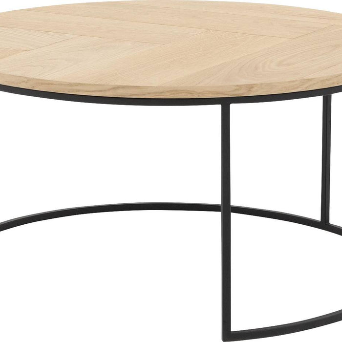 Goossens Salontafel Carte - Visgraat in Eiken olie blank