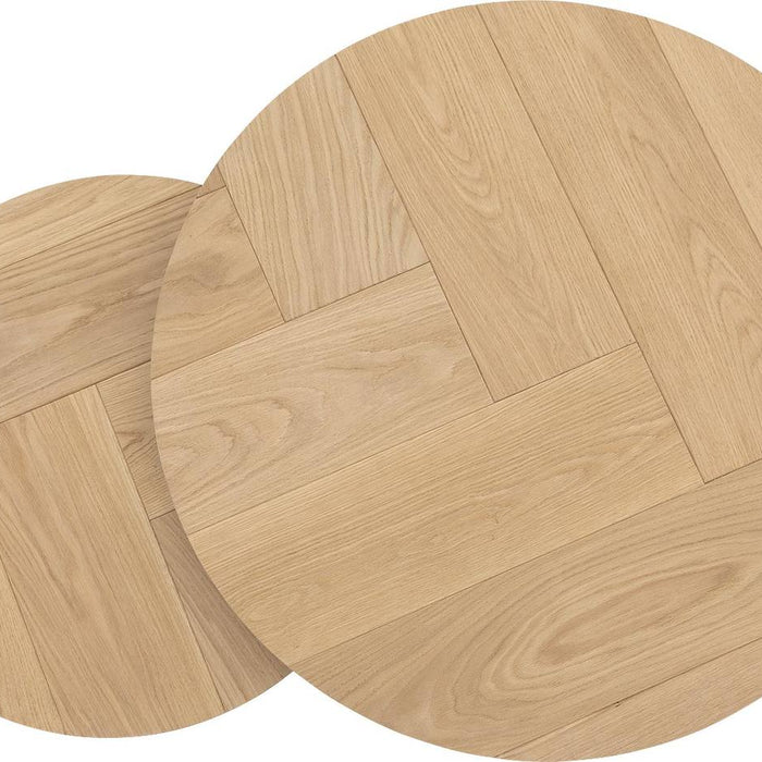 Goossens Salontafel Carte - Visgraat in Eiken olie blank