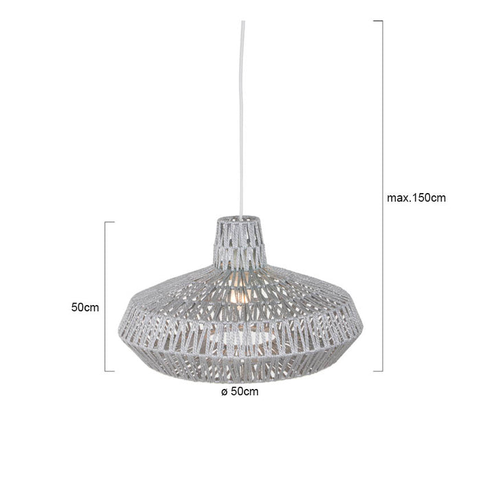 Mexlite Rope Hanglamp Grijs