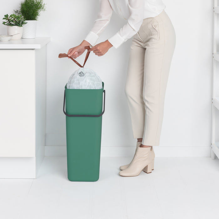 Brabantia Sort & Go Afvalemmer 40 Liter - Fir Green