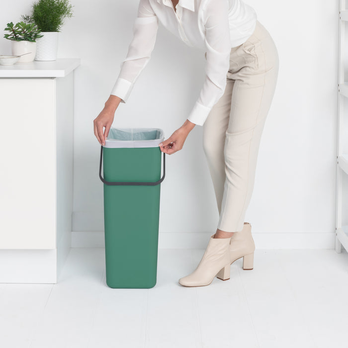 Brabantia Sort & Go Afvalemmer 40 Liter - Fir Green