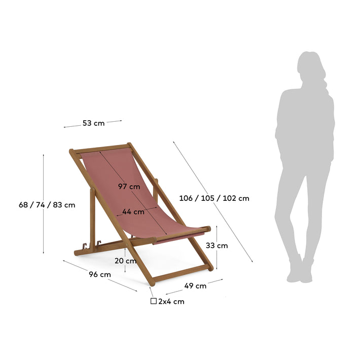 Kave Home Adredna Strandstoel - Terracotta