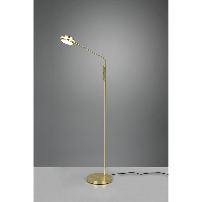 Trio Leuchten Franklin Vloerlamp 1x SMD LED Messing Mat