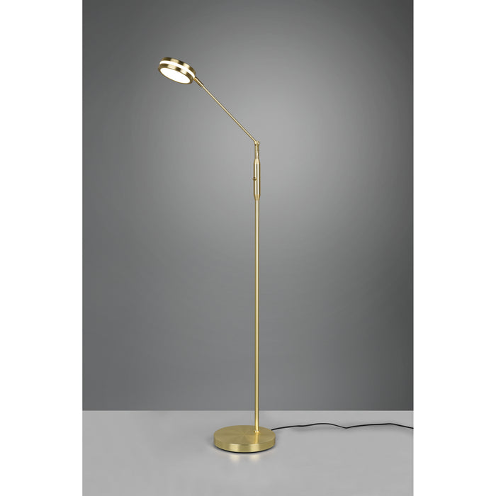 Trio Leuchten Franklin Vloerlamp 1x SMD LED Messing Mat