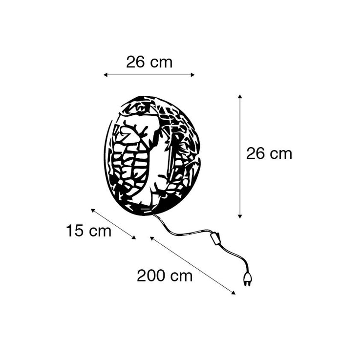 QAZQA Art deco wandlamp goud - Maro
