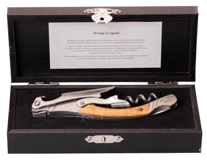 Jay Hill Kurkentrekker | Kelnersmes Laguiole - Olijfhout