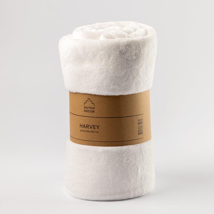 Dutch Decor plaid HARVEY - 150x200 cm Snow White