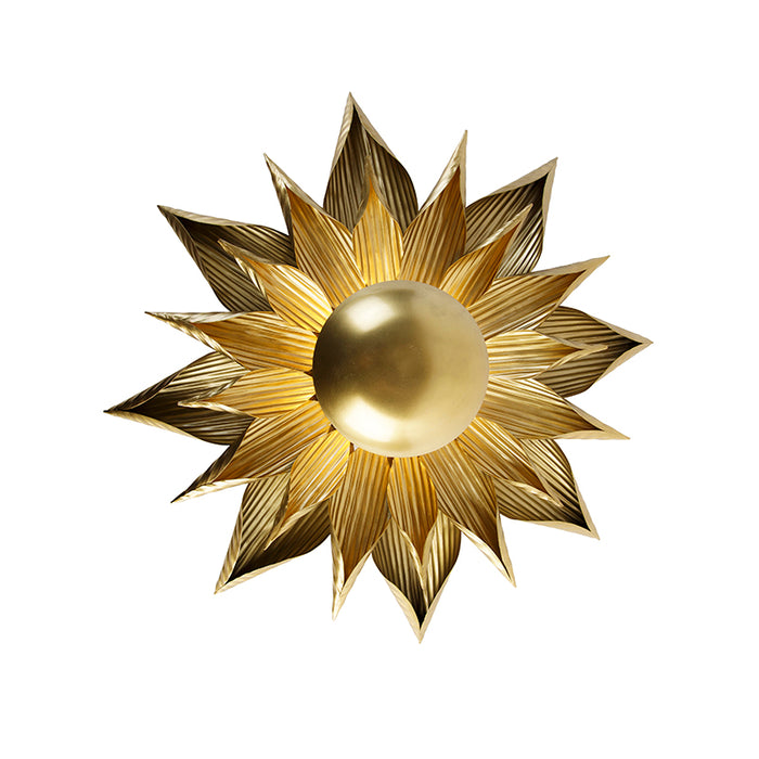 QAZQA Wandlamp james - Goud|messing - Design - D 48.5cm