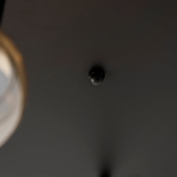 QAZQA Moderne plafondlamp zwart 5-lichts - Facil