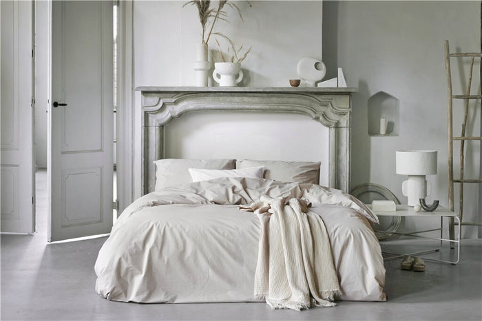 Walra - Dekbedovertrek Pretty Pom Pom - 200x220 - Naturel