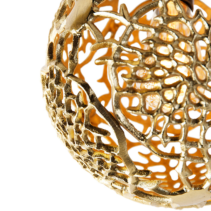 QAZQA Art deco plafondlamp goud met zwart - Maro