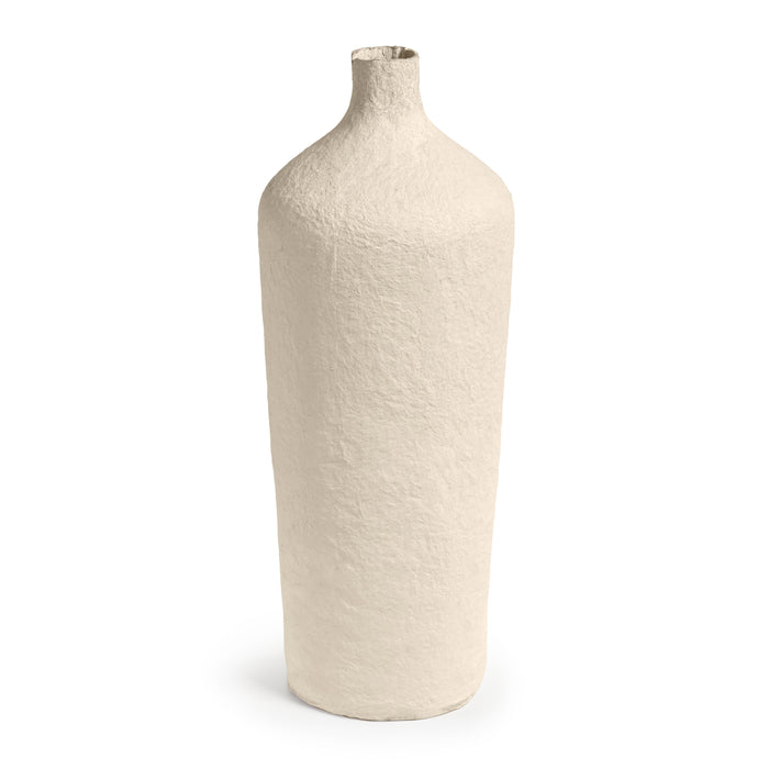 Kave Home - Candida vaas van katoen maché in beige, 50 cm