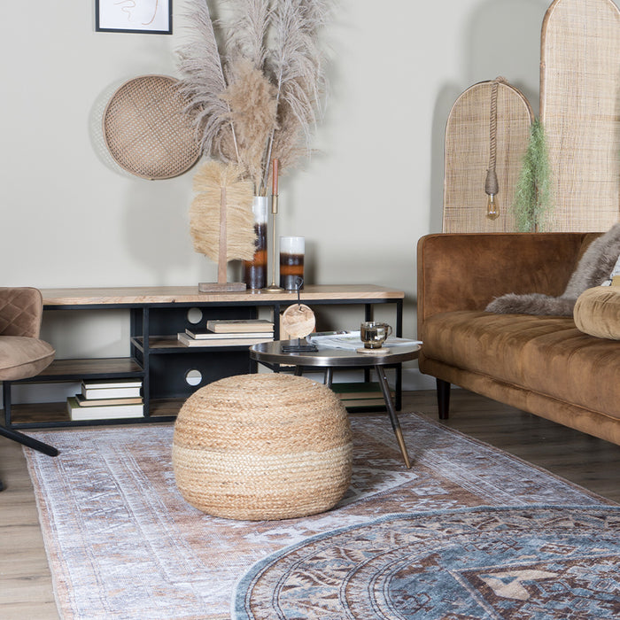 Vloerkleed Laria Blue 3 Rond - ø160 cm