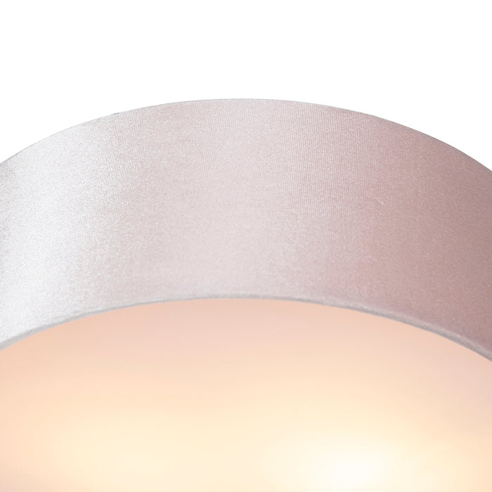 QAZQA Moderne plafondlamp roze 30 cm met gouden binnenkant - Drum