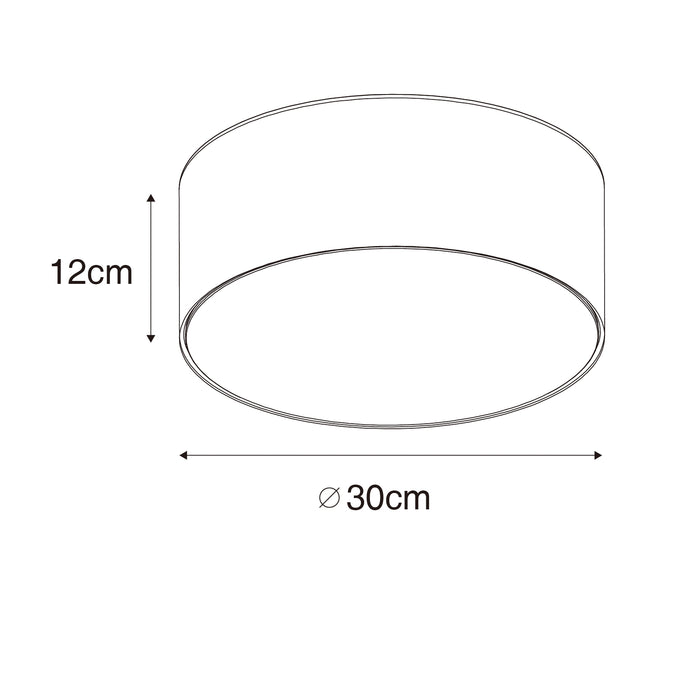 QAZQA Moderne plafondlamp roze 30 cm met gouden binnenkant - Drum