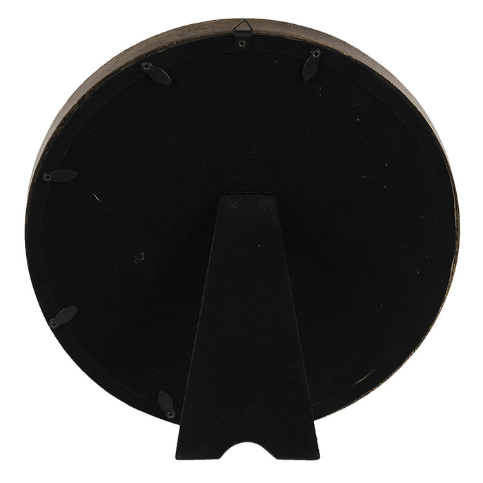 Clayre & Eef Fotolijst  22x22 cm Goudkleurig Kunststof Rond Fotokader