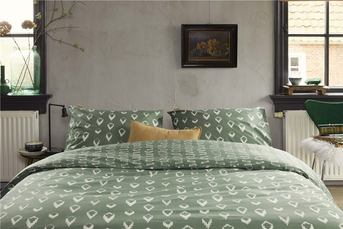 Walra - Dekbedovertrek Remade Turned Cones - 240x220 - Groen