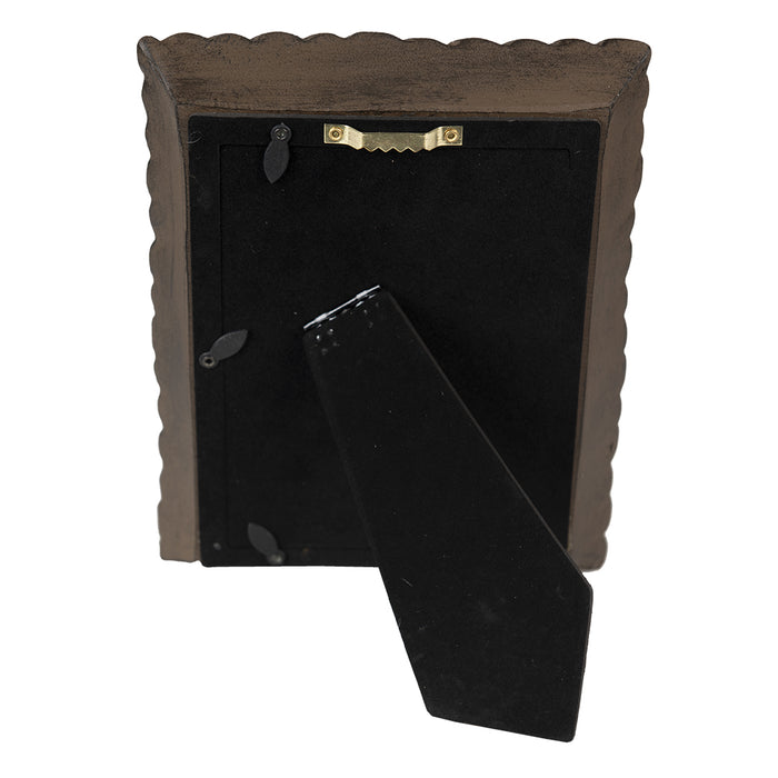 Clayre & Eef Fotolijst  10x15 cm Bruin Kunststof Fotokader