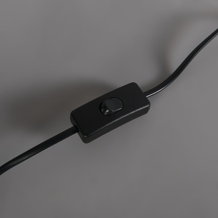 QAZQA Klassieke tafellamp zwart verstelbaar zonder kap - Accia