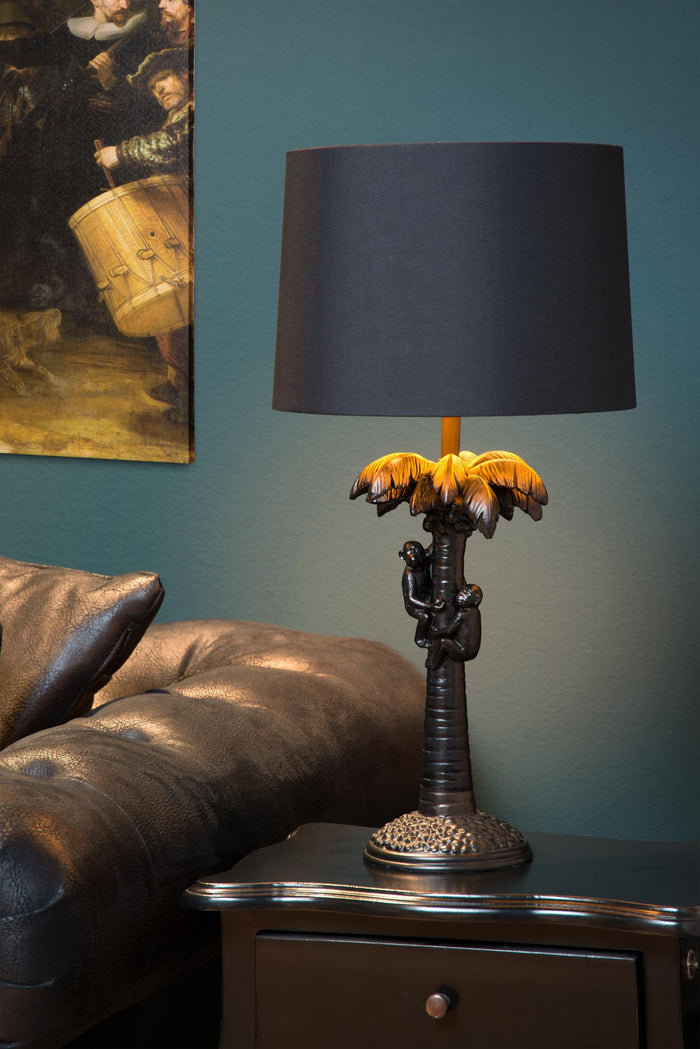 Lucide EXTRAVAGANZA COCONUT Tafellamp - Zwart