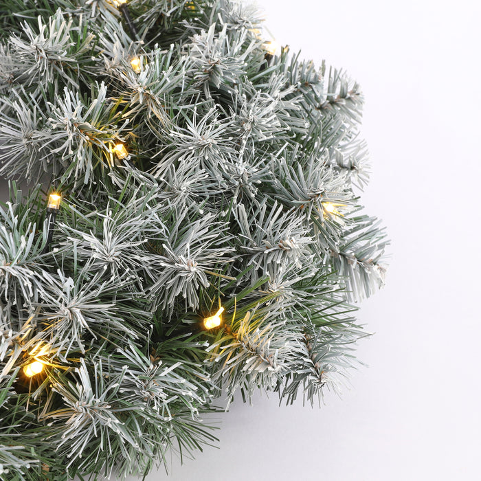 Black Box Trees Norton 2 Kunstkerstbomen|1 Kerstkrans - LED -H90xØ45cm