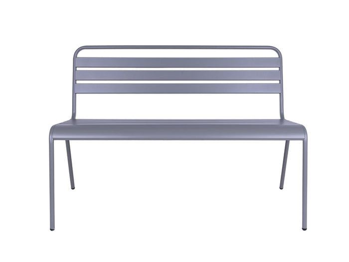 Metalen tuinbank Max 120 cm muisgrijs