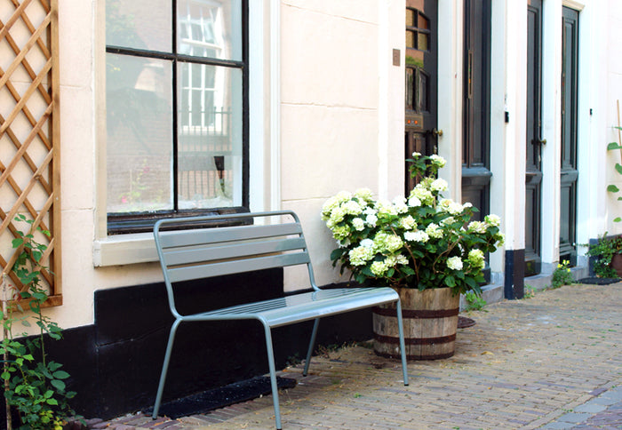 Metalen tuinbank Max 120 cm muisgrijs