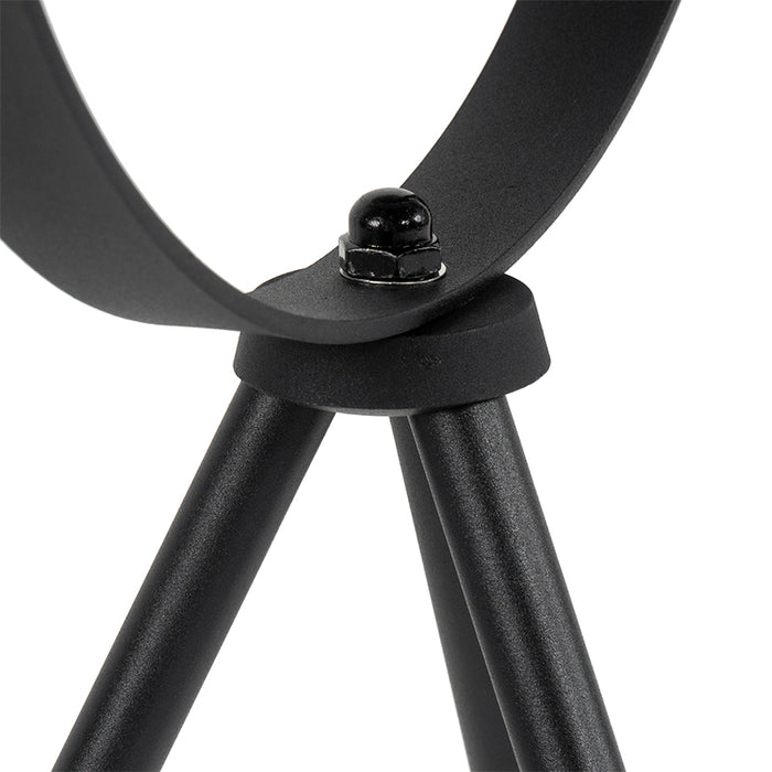 QAZQA Tafellamp zwart met goud 63,3 cm tripod verstelbaar - Magnax